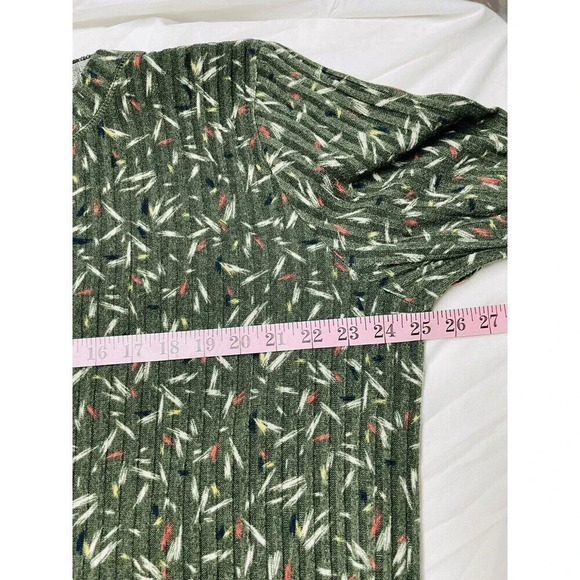 East Adeline Womens Knit Top Sz 2X Side Slit Long Sleeve Stretch Smocked Sleeve - Picture 6 of 7